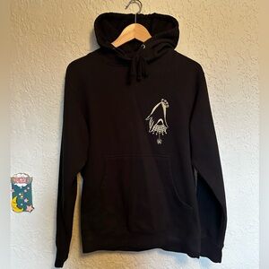 Small black spiderweb hoodie